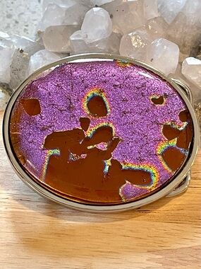 🌑Stylish & Unique Dichroic Glass Unisex Belt Buckle🌑